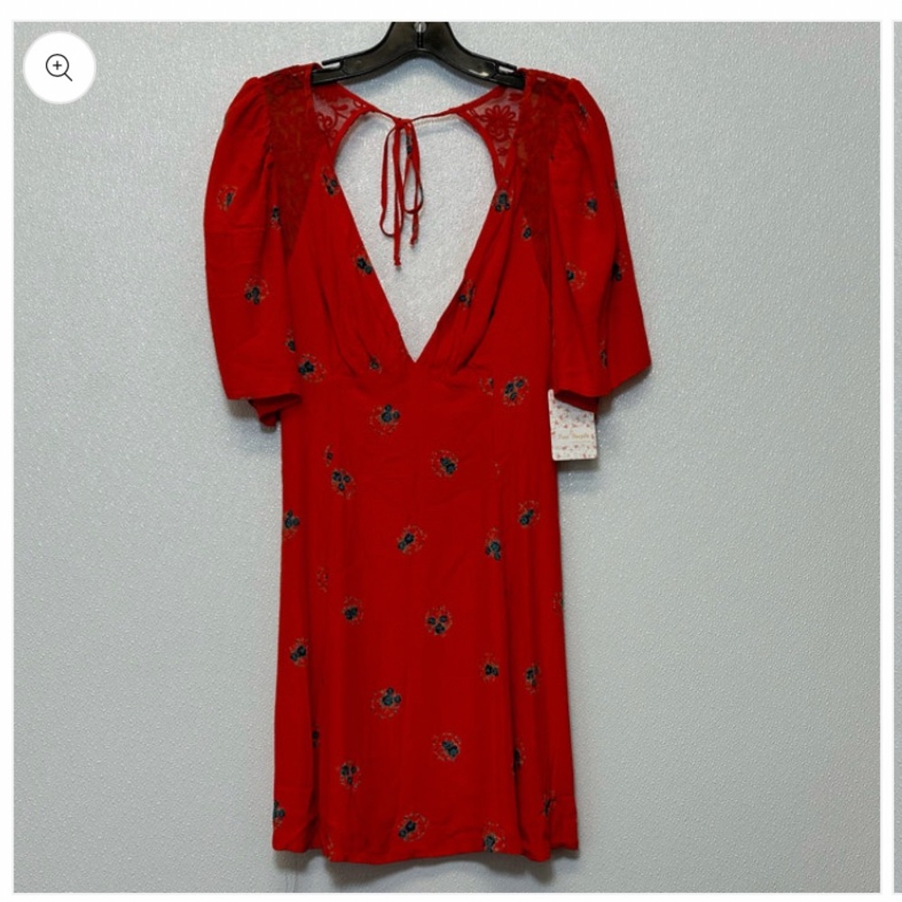 Free people hot cherry dress size 4